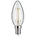28683 - Lampadina Led A Candela Con Filamento, 2,6 Watt, 2700 K, Luce Bianca Calda E14 - Foto miniatura 1