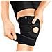 KS10 Tutore Fascia Ginocchio con Foro Rotuleo. Ginocchiera Regolabile in Neoprene. Supporto Menisco. Dolore Artritico, Riabilitazione Infortuni Sport e Protezione. Colore Nero - Foto miniatura 1