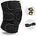 KS10 Tutore Fascia Ginocchio con Foro Rotuleo. Ginocchiera Regolabile in Neoprene. Supporto Menisco. Dolore Artritico, Riabilitazione Infortuni Sport e Protezione. Colore Nero - Foto miniatura 6