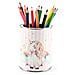 Stiftebecher Unicorn Cui 12 Pastelli Triangolare. | I Bambini Penna Titolare Titolare Scrivania Organizzatore Ragazze - Foto miniatura 1