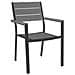 Poltrona Cervia Antracite, 58x89x58 Cm Nero - Foto miniatura 2