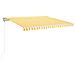 Tenda Automatica con Sensore Vento LED 450x350 cm Gialla Bianca - Foto miniatura 1