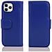 Custodia Compatibile Con Apple Iphone 13 Pro Max In Blu Marina - Coperchio Protettivo Con Chiusura Magnetica E 3 Slot Per Carte - Foto miniatura 8
