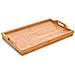 Tavolo Da Colazione, Vassoio In Bambù Con Piedini, 50x30 Cm, - Foto miniatura 4