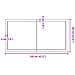 Piano Bagno Marrone Scuro 120x60x (2-4) cm Legno Trattato - Foto miniatura 9