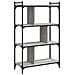 Libreria Grigio Sonoma 4 Ripiani 76x32x123 Cm Legno Multistrato - Foto miniatura 2