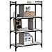 Libreria Grigio Sonoma 4 Ripiani 76x32x123 Cm Legno Multistrato - Foto miniatura 3
