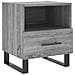 Comodino Grigio Sonoma 40x35x47,5 Cm In Legno Multistrato - Foto miniatura 2