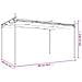 Pergola Con Tetto Retrattile Crema 395x292x230 Cm - Foto miniatura 6