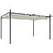 Pergola Con Tetto Retrattile Crema 395x292x230 Cm - Foto miniatura 1