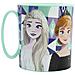 Disney Tazza Azurra Per Bambine In Plastica Frozen Elsa E Anna Da 350 Ml Adatta Al Microonde - Foto miniatura 3