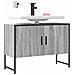 Mobile Lavabo Bagno Grigio Sonoma 60x30x60 Cm Legno Multistrato - Foto miniatura 10