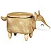Pouf Animaletto Contenitore Fox Velluto Arancione Volpe - Foto miniatura 9
