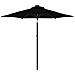 Ombrellone Giardino Con Palo In Acciaio Nero 225x225x212 Cm - Foto miniatura 2