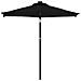 Ombrellone Giardino Con Palo In Acciaio Nero 225x225x212 Cm - Foto miniatura 3
