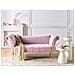 Chaise Longue Nantilly Velluto Viola Chiaro - Foto miniatura 1