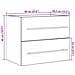 Mobile Lavabo da Bagno Rovere Nero 60x38,5x48 cm in Truciolato - Foto miniatura 5