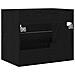 Mobile Lavabo da Bagno Rovere Nero 60x38,5x48 cm in Truciolato - Foto miniatura 6