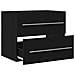 Mobile Lavabo da Bagno Rovere Nero 60x38,5x48 cm in Truciolato - Foto miniatura 8