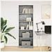 Libreria Grigio Cemento 60x24x176 Cm In Legno Multistrato - Foto miniatura 3