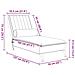 Chaise Longue Massaggi con Cuscino a Rullo Rosso in Velluto - Foto miniatura 10