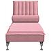 Chaise Longue Massaggi con Cuscino a Rullo Rosso in Velluto - Foto miniatura 4