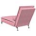 Chaise Longue Massaggi con Cuscino a Rullo Rosso in Velluto - Foto miniatura 6