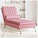 Chaise Longue Massaggi con Cuscino a Rullo Rosso in Velluto - Foto miniatura 2