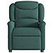 Poltrona Massaggiante Reclinabile Elettrica Verde Scuro Tessuto - Foto miniatura 5