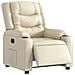 Poltrona Reclinabile Elettrica Crema in Similpelle - Foto miniatura 4