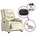 Poltrona Reclinabile Elettrica Crema in Similpelle - Foto miniatura 6