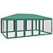 Tenda per Feste con 10 Pareti Laterali in Rete Verde 6x4 m HDPE - Foto miniatura 1