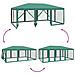 Tenda per Feste con 10 Pareti Laterali in Rete Verde 6x4 m HDPE - Foto miniatura 6