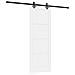 porta scorrevole  con set di hardware 'ORKDAL'Bianco in Legno Massello di Pino, porta interna  'ORKDAL'Bianca 73.5x198.5x4 cm in Legno Massello di Pino - Foto miniatura 1