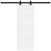 porta scorrevole  con set di hardware 'ORKDAL'Bianco in Legno Massello di Pino, porta interna  'ORKDAL'Bianca 73.5x198.5x4 cm in Legno Massello di Pino - Foto miniatura 4