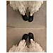 Ciabatte Donna Intrecciate A Mano In Pvc Nero, Stile Francese Con Punta Chiusa E Design Forato, Estive E Traspiranti, Compatibili Con Look Casual E Romani  M - Foto miniatura 6