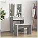 Set Tavolo da Toeletta con LED Grigio Sonoma Legno Multistrato - Foto miniatura 2