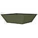 Vaso a Ciotola da Giardino Oliver verde 50 x 50 x 15 cm Acciaio - Foto miniatura 6