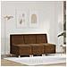 Poltrona Sofa 3 pcs Marrone 55 x 74 x 82 cm - Foto miniatura 2