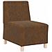 Poltrona Sofa 3 pcs Marrone 55 x 74 x 82 cm - Foto miniatura 4