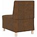 Poltrona Sofa 3 pcs Marrone 55 x 74 x 82 cm - Foto miniatura 7