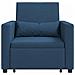 Divano Letto Singolo Blu 90 x 165 x 87 cm Tessuto - Foto miniatura 5
