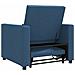 Divano Letto Singolo Blu 90 x 165 x 87 cm Tessuto - Foto miniatura 7