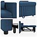 Divano Letto Singolo Blu 90 x 165 x 87 cm Tessuto - Foto miniatura 8