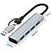 Hub Usb 3.0 A 4 Porte - Adattatore Type-c - Trasferimento Dati Ad Alta Velocità Compatibile Con Apple, Samsung, Huawei - Foto miniatura 3