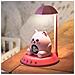 Sveglia Per Bambini A Forma Di Gatto Retroilluminata Con Luce Notturna Musicale E Display Digitale, Rosa - Foto miniatura 4