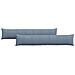 Cuscini da Divano 2 pcs Blu 200 x 40 cm Tessuto in Cords - Foto miniatura 1