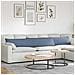 Cuscini da Divano 2 pcs Blu 200 x 40 cm Tessuto in Cords - Foto miniatura 2