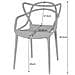 Sedia KATO - Design ergonomico moderno in beige x 1 - Foto miniatura 2