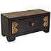 Baule Portagioie Legno Metallo Nero 20x8x8,5h Cm - Foto miniatura 1